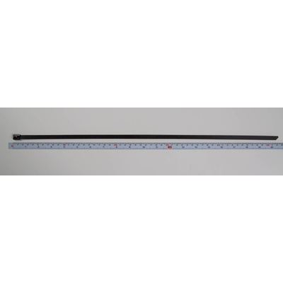 RS PRO Cable Tie, Roller Ball, 520mm x 7.9 mm, Metallic Polyester Coated Stainless Steel, Pk-100