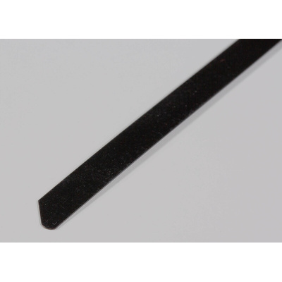 RS PRO Cable Tie, Roller Ball, 520mm x 7.9 mm, Metallic Polyester Coated Stainless Steel, Pk-100
