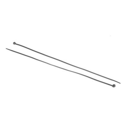 RS PRO Cable Tie, 450mm x 4.8 mm, Black Nylon, Pk-100