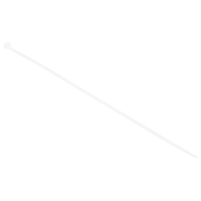RS PRO Cable Tie, 300mm x 4.8 mm, Natural Nylon, Pk-100