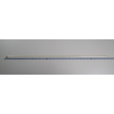 RS PRO Cable Tie, 750mm x 7.5 mm, Natural Nylon, Pk-100
