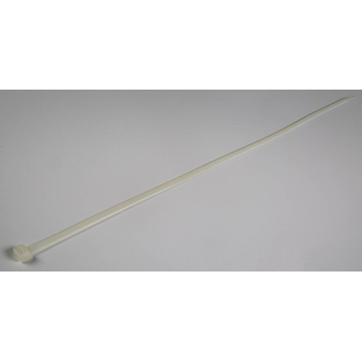 RS PRO Cable Tie, 750mm x 7.5 mm, Natural Nylon, Pk-100