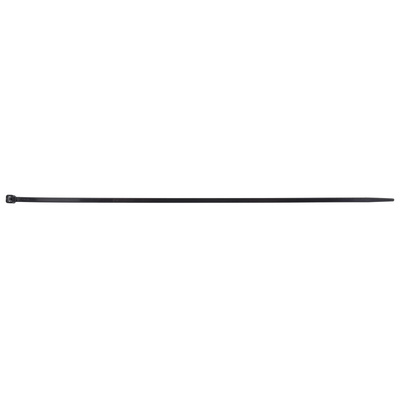 RS PRO Cable Tie, 368mm x 4.8 mm, Black Nylon, Pk-1000