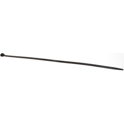 RS PRO Cable Tie, 450mm x 8 mm, Black Nylon, Pk-100