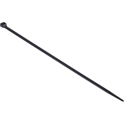 RS PRO Cable Tie, 340mm x 7.6 mm, Black Nylon, Pk-100