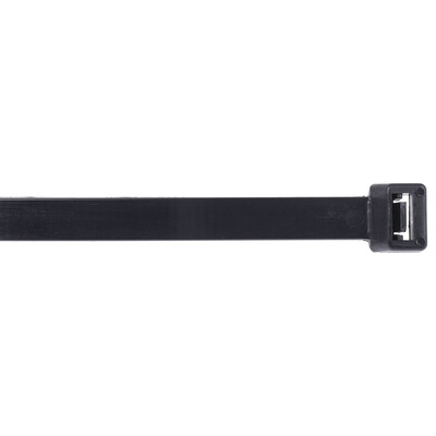 RS PRO Cable Tie, Flame Retardant, 480mm x 12.7 mm, Black Nylon, Pk-100