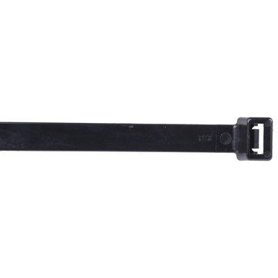 RS PRO Cable Tie, Flame Retardant, 550mm x 12.7 mm, Black Nylon, Pk-50
