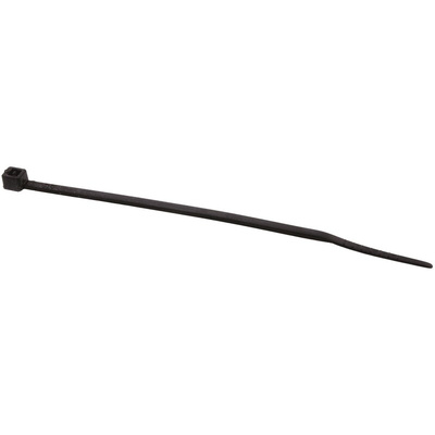 RS PRO Cable Tie, Flame Retardant, 100mm x 2.5 mm, Black Nylon, Pk-100