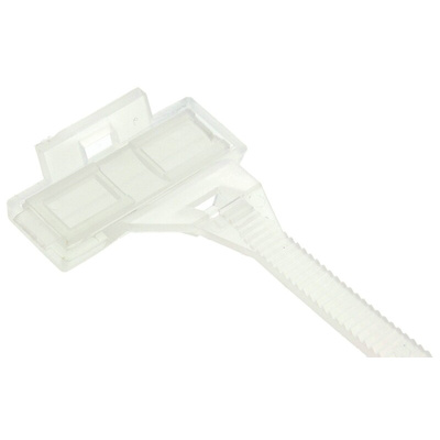 RS PRO Cable Tie, 160mm x 5 mm, Natural PE, Pk-100