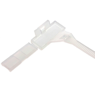 RS PRO Cable Tie, 160mm x 5 mm, Natural PE, Pk-100