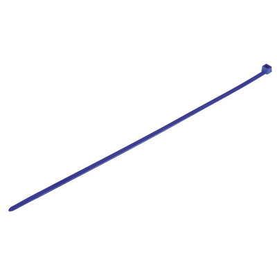 HellermannTyton Cable Tie, 270mm x 4.6 mm, Blue Polyamide 6.6 (PA66), Pk-100