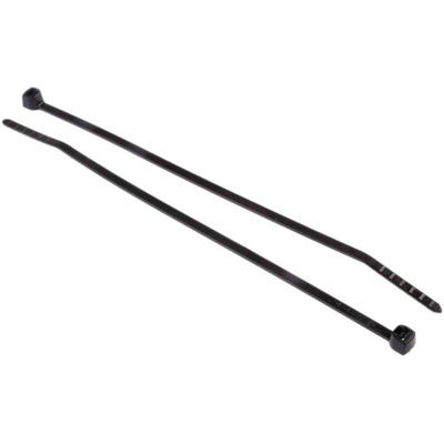 Thomas & Betts Cable Ties, 99mm x 2.5 mm, Black Nylon, Pk-100