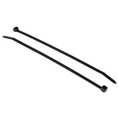 Thomas & Betts Cable Ties, 188mm x 4.8 mm, Black Nylon, Pk-100