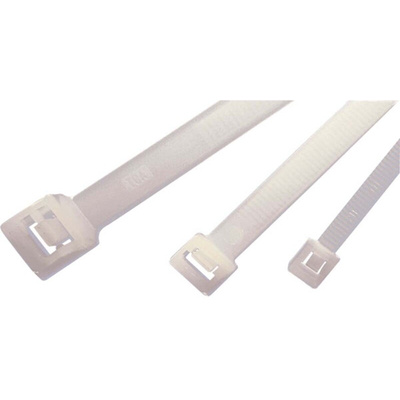 HellermannTyton Cable Tie, Releasable, 770mm x 8.9 mm, Natural Polyamide 6.6 (PA66), Pk-50