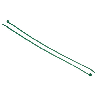 Dialight Cable Tie, 390mm x 4.6 mm, Green Polyamide 6.6 (PA66), Pk-100