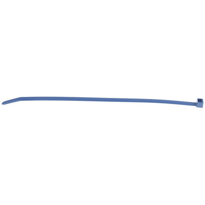 HellermannTyton Cable Tie, 200mm x 4.6 mm, Blue Polyamide 6.6 (PA66), Pk-100