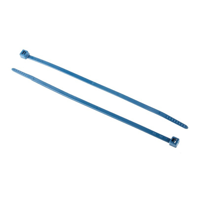 HellermannTyton Cable Tie, 150mm x 3.5 mm, Blue Polyamide 6.6 (PA66), Pk-100