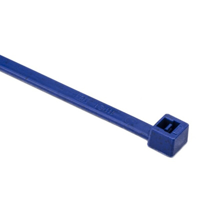 HellermannTyton Cable Tie, 150mm x 3.5 mm, Blue Polyamide 6.6 (PA66), Pk-100