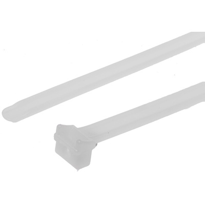 HellermannTyton Cable Tie, Without Serration, 356mm x 6 mm, Natural Polyamide 6.6 (PA66), Pk-50