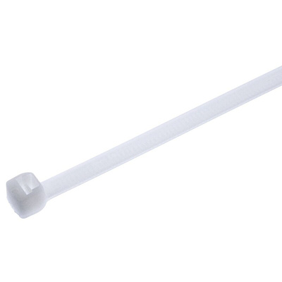 Thomas & Betts Cable Ties, 188mm x 4.6 mm, White Nylon, Pk-100