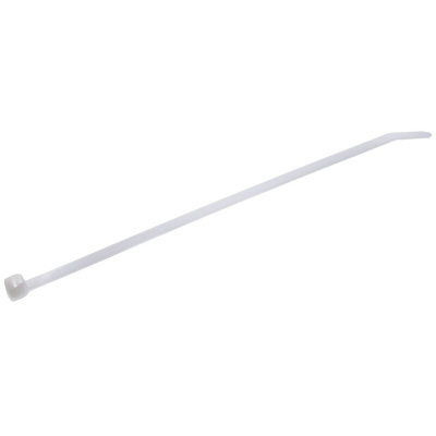 Thomas & Betts Cable Ties, 188mm x 4.6 mm, White Nylon, Pk-100