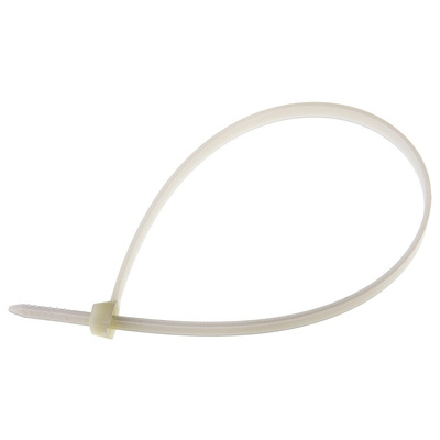 Thomas & Betts Cable Ties, 400mm x 7.6 mm, White Nylon, Pk-100