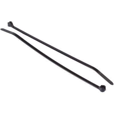 Thomas & Betts Cable Ties, Weather Resistant, 185.67mm x 4.83 mm, Black Nylon, Pk-100