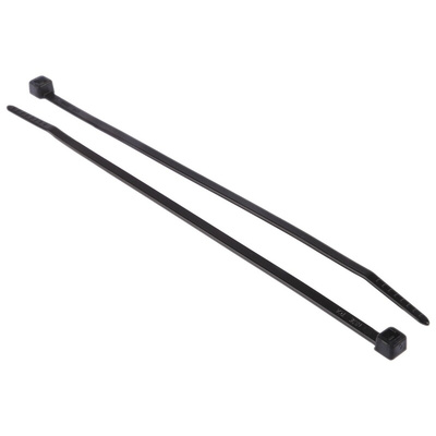 HellermannTyton Cable Tie, 150mm x 3.5 mm, Black Polyamide 6.6 (PA66), Pk-500