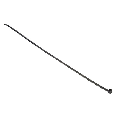 HellermannTyton Cable Tie, 390mm x 4.6 mm, Black Polyamide 6.6 (PA66), Pk-100