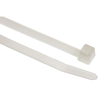 HellermannTyton Cable Tie, 150mm x 3.5 mm, Natural Polyamide 6.6 (PA66), Pk-100