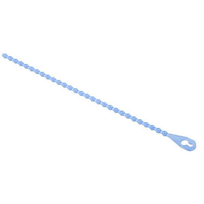 Essentra Cable Tie, Releasable, 101.6mm x 1.5 mm, Blue Polypropylene, Pk-100