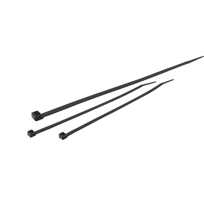 RS PRO Cable Tie, Saddle Mounting, 238.2mm x 7.1 mm, Natural Nylon, Pk-100