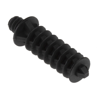 RS PRO Cable Tie, Fitting Plug, Black Nylon, Pk-100