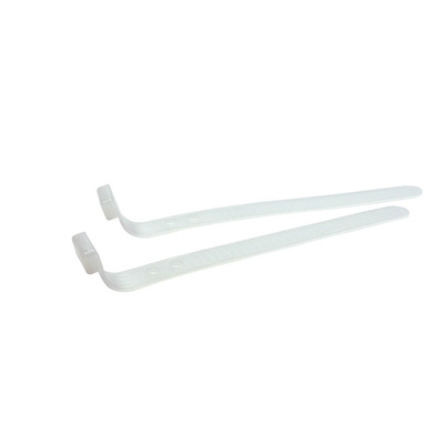 RS PRO Cable Tie, 235mm x 20 mm, Natural PE, Pk-100