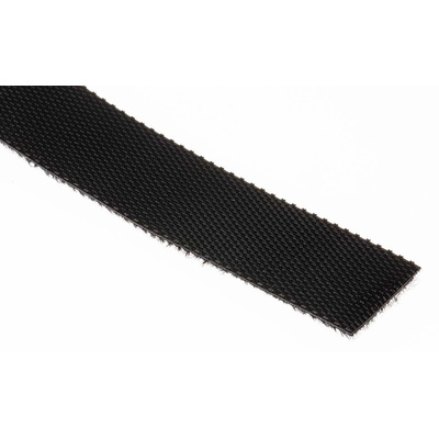 RS PRO Cable Tie, Hook and Loop, 5m x 16 mm, Black Nylon