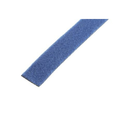 RS PRO Cable Tie, Hook and Loop, 5m x 16 mm, Blue Nylon