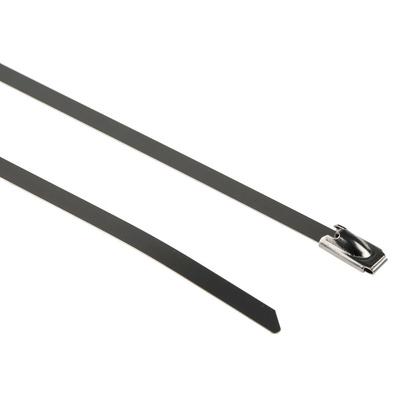 RS PRO Cable Tie, Ball Lock, 360mm x 4.6 mm 316 Stainless Steel