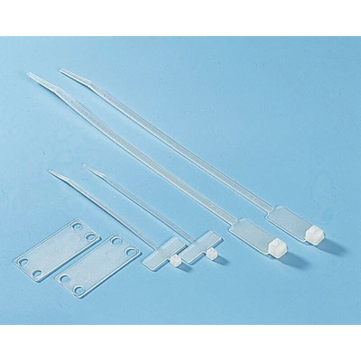 HellermannTyton Cable Tie, Inside Serrated, 205mm x 46 mm, Natural Polyamide 6.6 (PA66), Pk-50