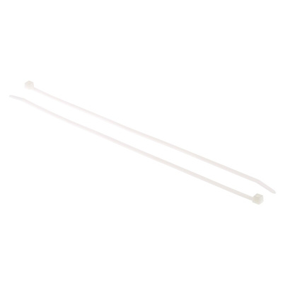HellermannTyton Cable Tie, 300mm x 4.7 mm, Natural Polyamide 6.6 (PA66), Pk-100
