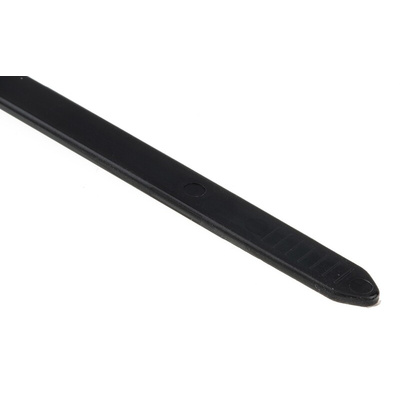 HellermannTyton Cable Tie, 460mm x 7.6 mm, Black Polyamide 6.6 (PA66), Pk-100