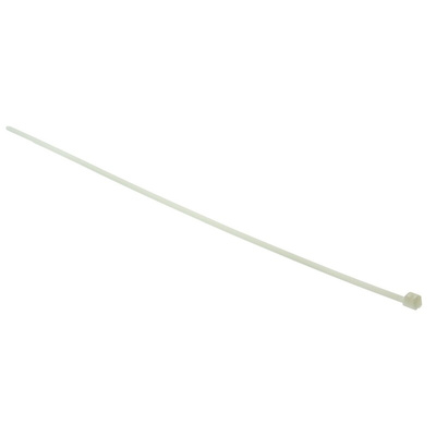 HellermannTyton Cable Tie, 240mm x 2.8 mm, Natural Polyamide 6.6 (PA66), Pk-100