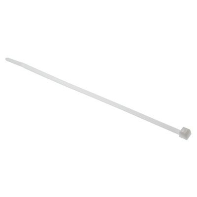 HellermannTyton Cable Tie, 175mm x 4 mm, Natural Polyamide 6.6 (PA66), Pk-100