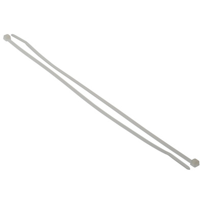 HellermannTyton Cable Tie, 205mm x 2.5 mm, Natural Polyamide 6.6 (PA66), Pk-100