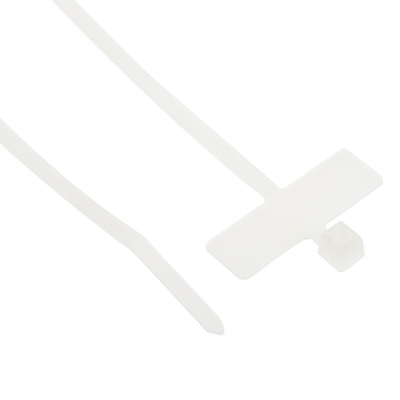 HellermannTyton Cable Tie, 100mm x 2.3 mm, Natural Polyamide 6.6 (PA66), Pk-100