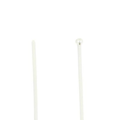 Thomas & Betts Cable Ties, 92mm x 2.3 mm, White Nylon, Pk-100