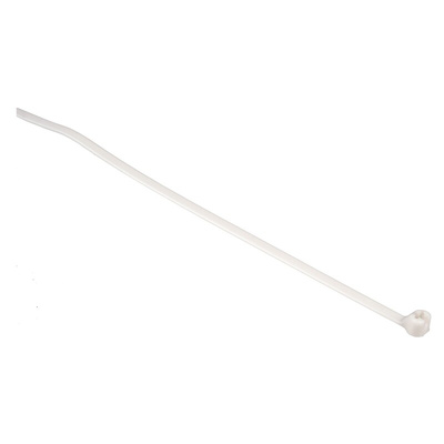 Thomas & Betts Cable Ties, 140mm x 3.6 mm, White Nylon, Pk-100