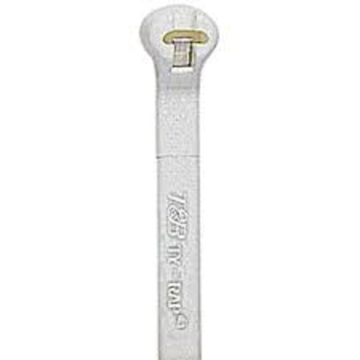 Thomas & Betts Cable Ties, 101.6mm x 2.3 mm, White Nylon, Pk-100