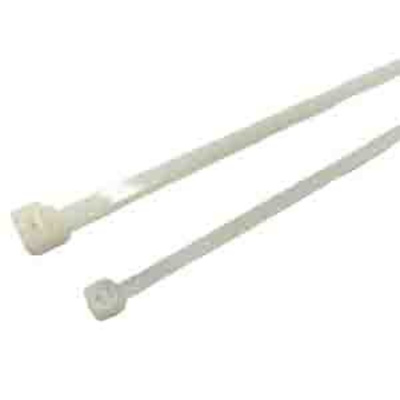 RS PRO Cable Tie, 203mm x 2.5 mm, Natural Nylon