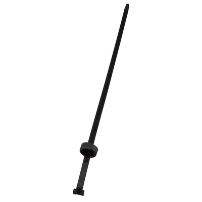 RS PRO Cable Tie, 304mm x 6.2 mm, Black Nylon