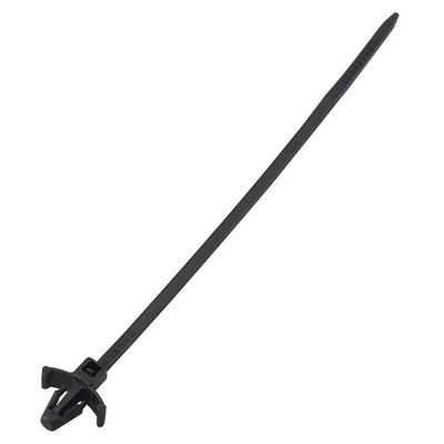 RS PRO Cable Tie, 112mm x 2.5 mm, Black Nylon
